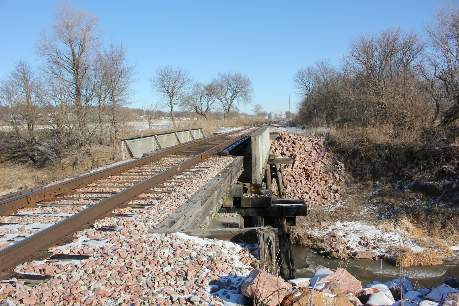 Looking north